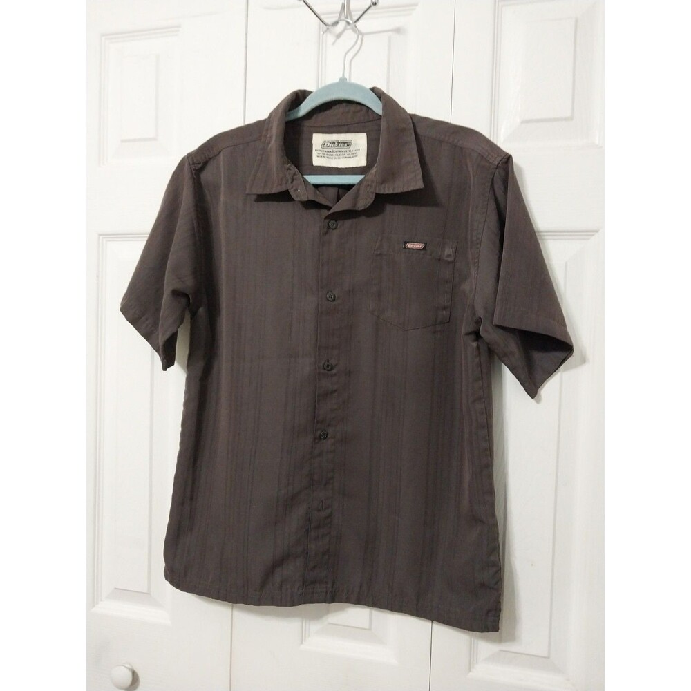 Dickies Women's Work Shirt Button Up Pocket Style 286753 Brown Size XL - Picture 2 of 5